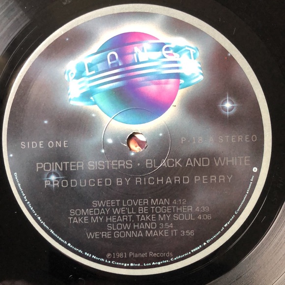 Pointer Sisters Black And White Vinyl Lp '81 - Picture 3 of 7